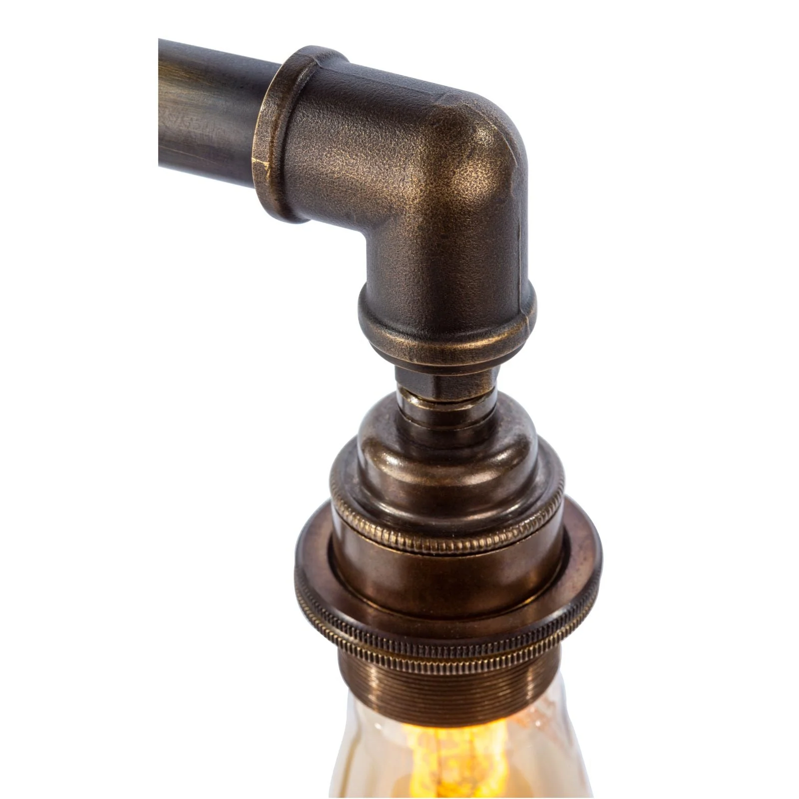 LOXLEY table lamp in bronze with cage - Image 5