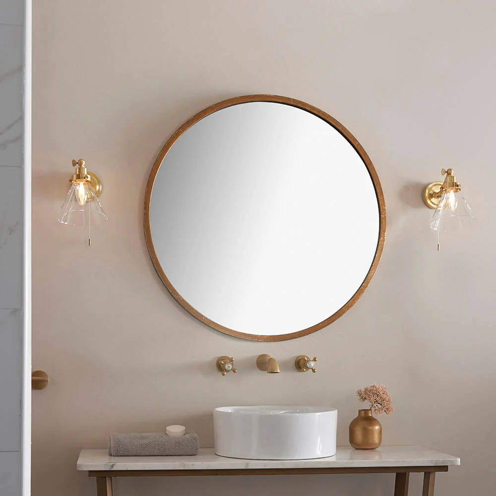 Loyala 1Lt Bathroom Wall Light IP44 - Satin Gold/ Chrome - Image 6