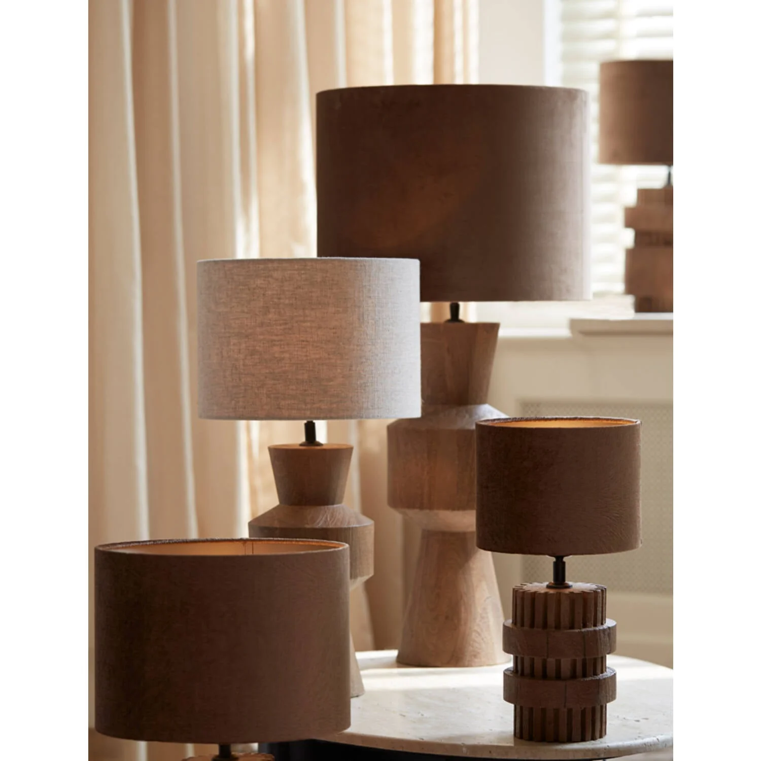 Lubis Shade Cylinder (Various Sizes) - Black/Brown/Grey Finish - Image 19