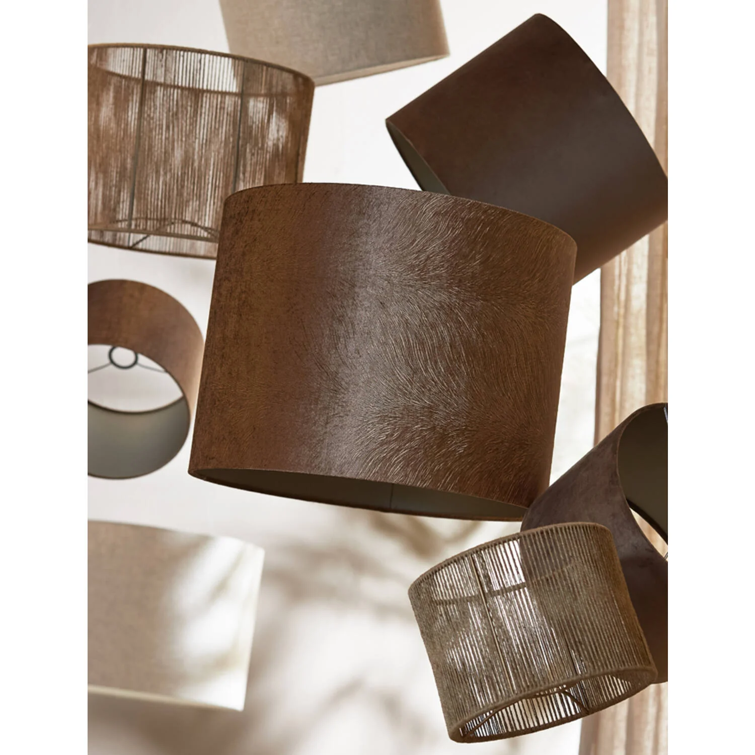 Lubis Shade Cylinder (Various Sizes) - Black/Brown/Grey Finish - Image 32