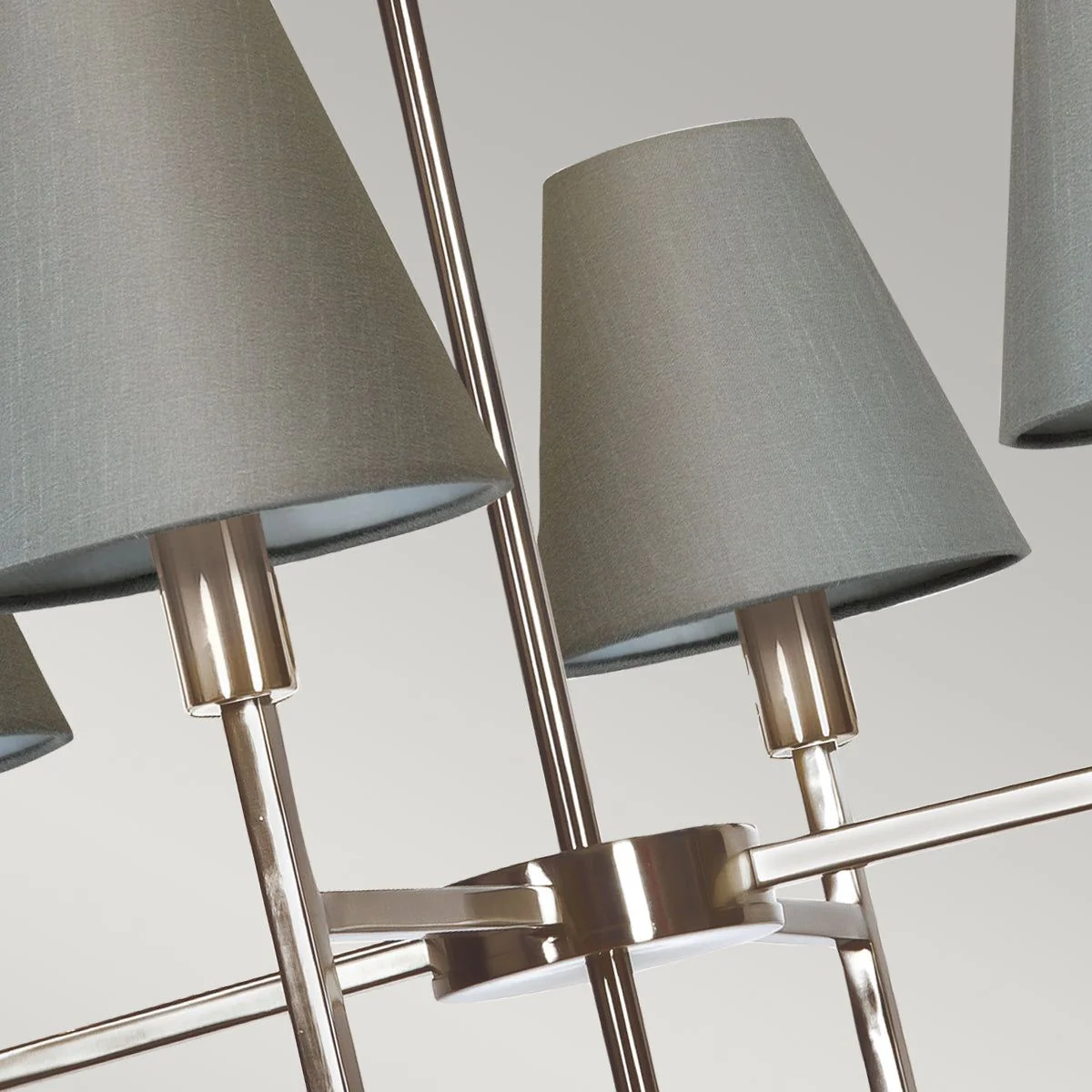 Lucerne 4/6L Centre Ceiling Light – Brushed Nickel Finish - Image 2