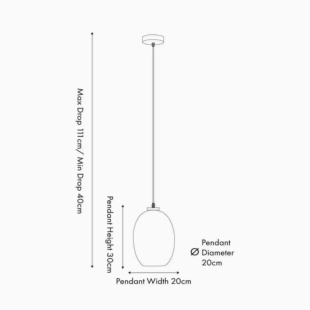 Lucien Tortoiseshell Glass Pendant - Small/Large - Image 5