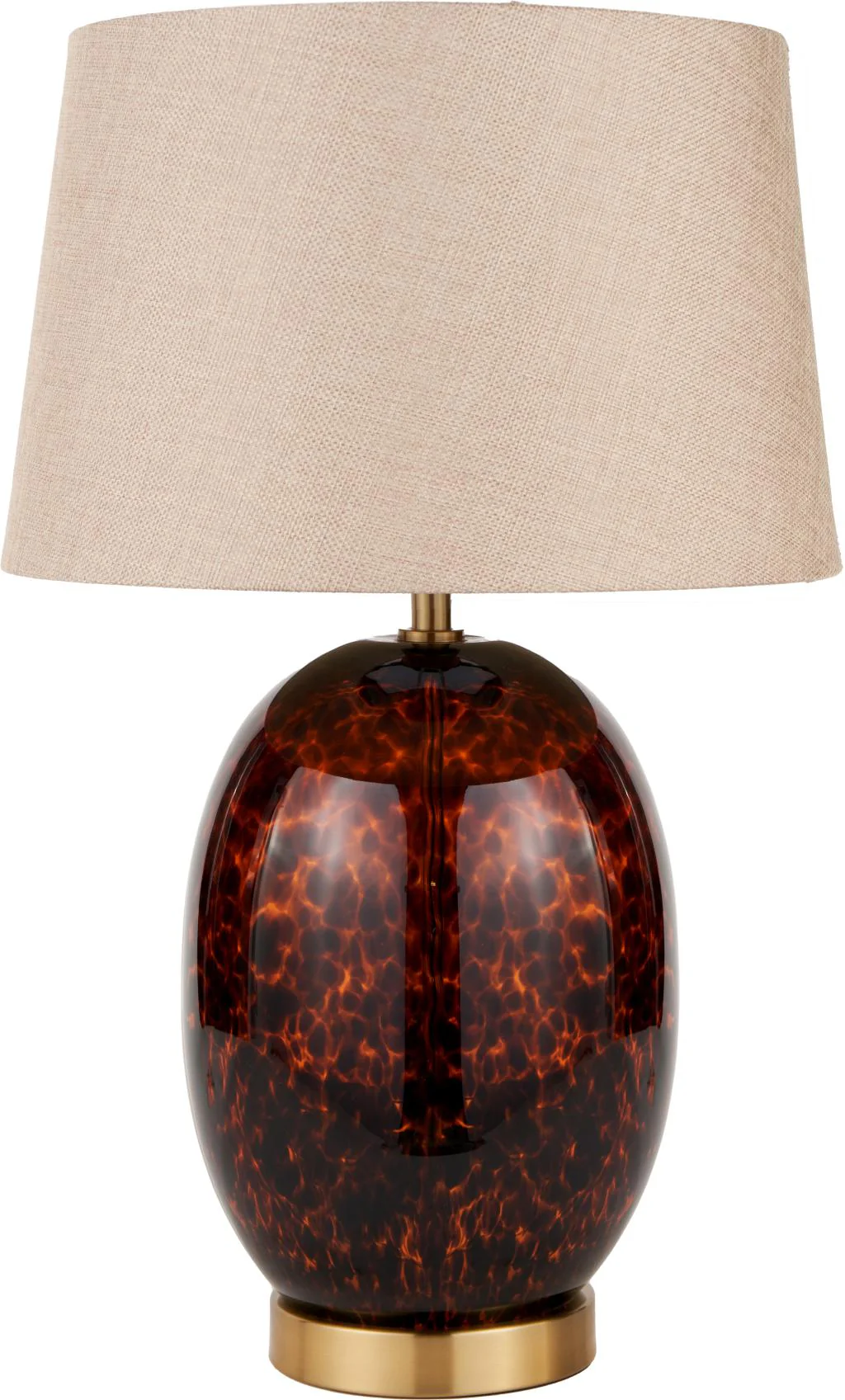 Lucien Tortoiseshell Glass Table Lamp - Image 2