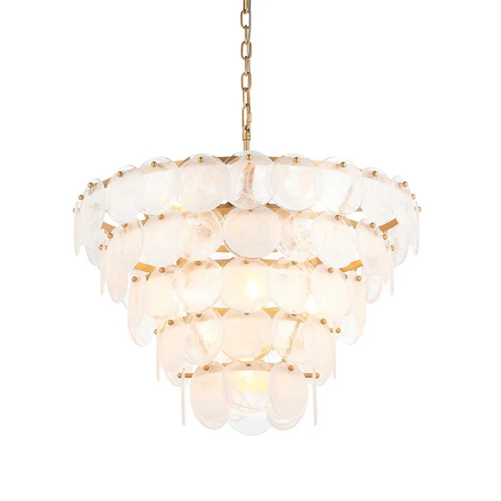 Lucinda 9Lt Centre Ceiling Light - Antique Silver/ Antique Gold - Image 14