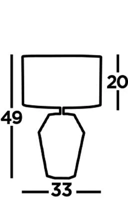 Lucy Table Lamp - Smoked Glass - Image 3