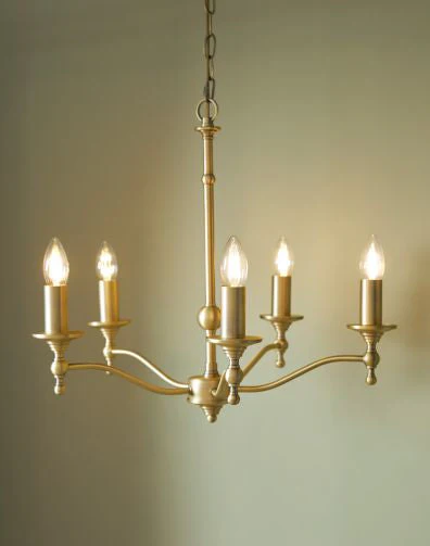 Ludchurch 5 Light Armed Pendant Black/ Matt Antique Brass Fitting Only - Image 7