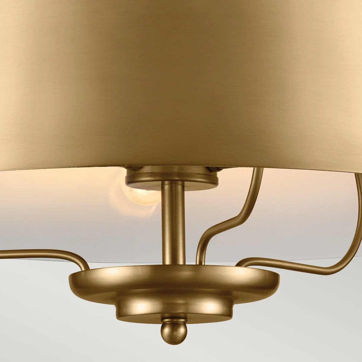 Luella 3/4Lt Duo-Mount Pendant - Black & Brass/Brushed Natural Brass - Image 14