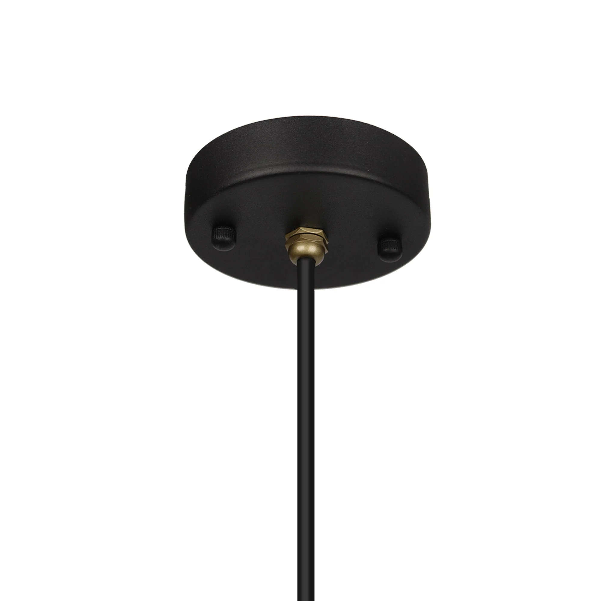 Lugo Outdoor Pendant IP65 - Sand Black & Antique Brass Finish - Image 4