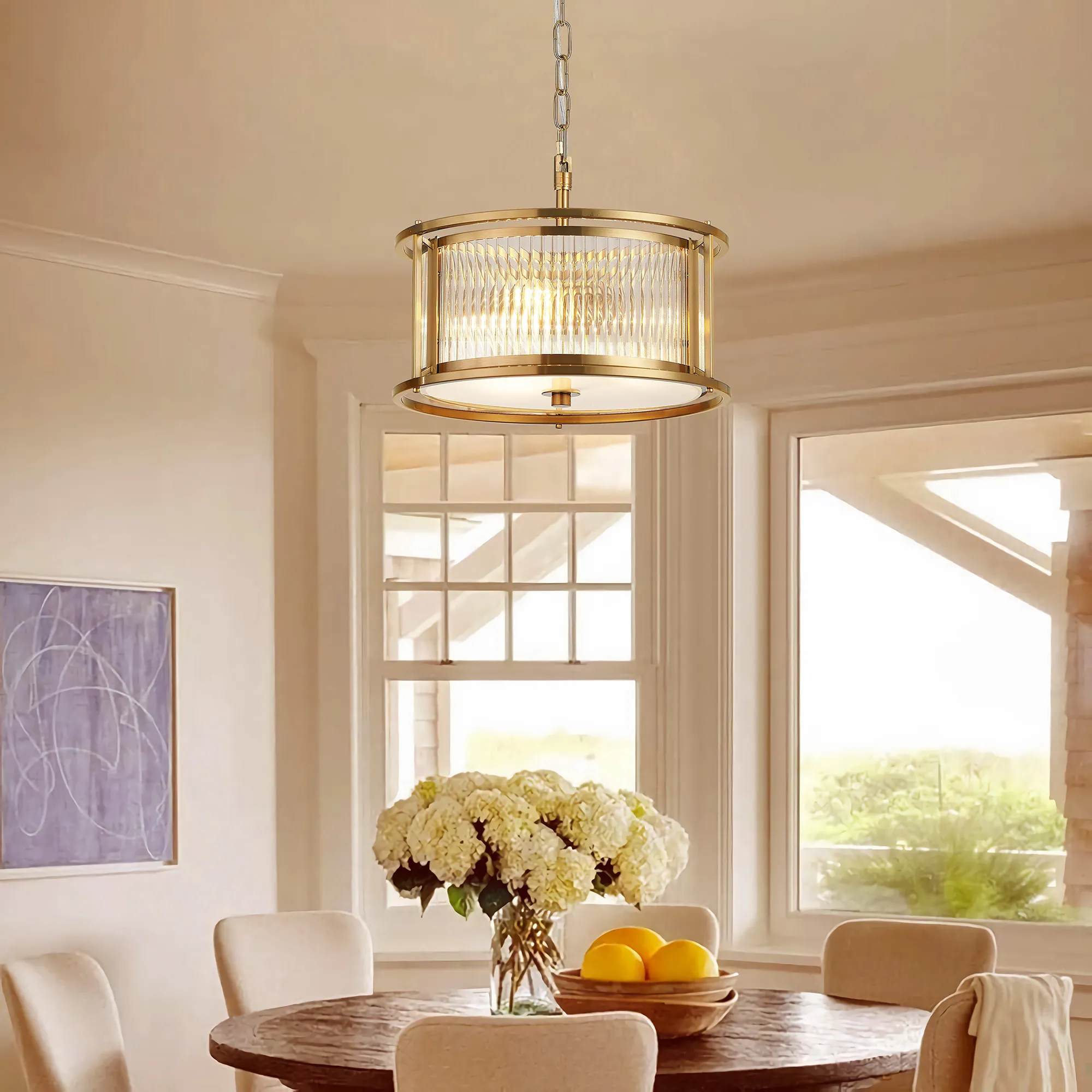Luiz Hanging Pendant - 65cm and 80cm - Various Finishes - Image 11