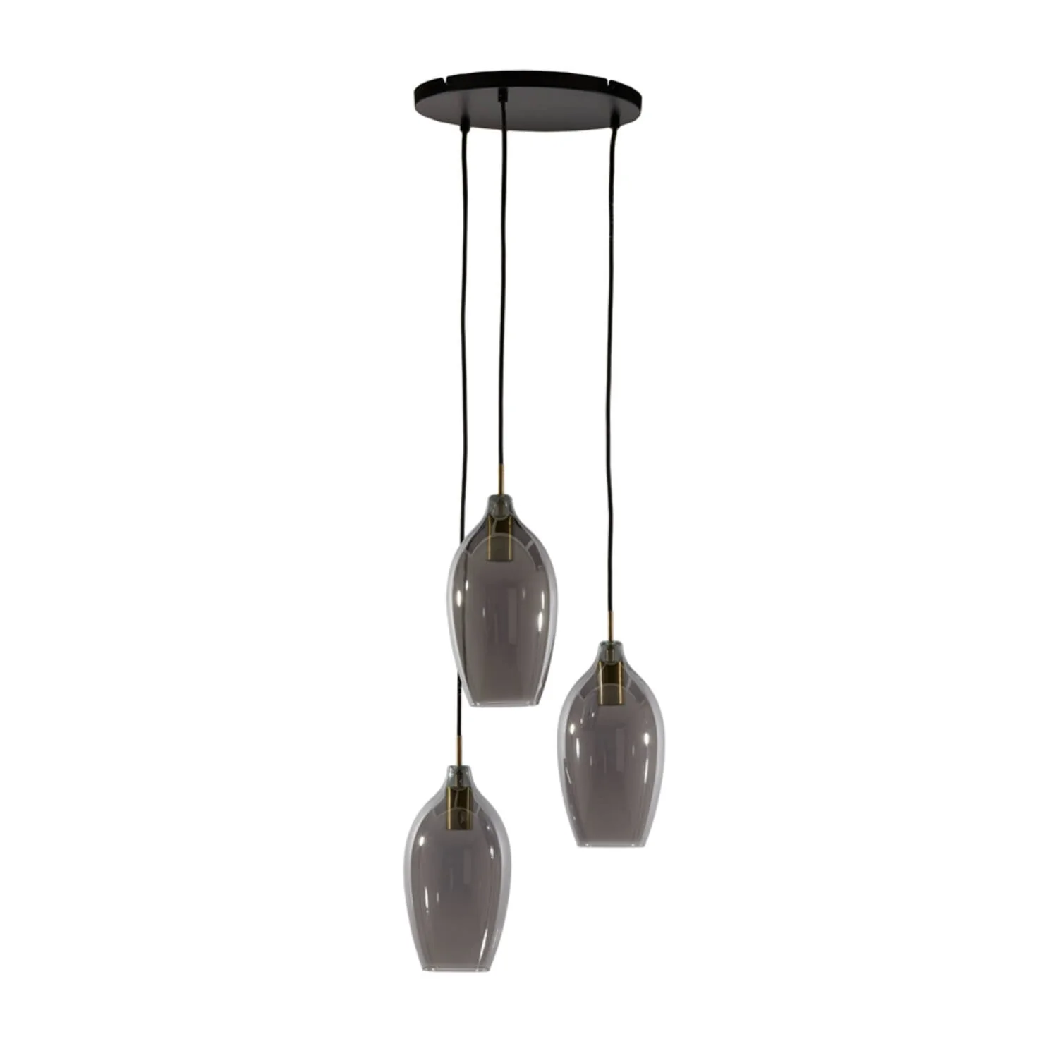 Lukaro 3/5Lt Cluster Light - Antique Bronze & Smoked Glass - Image 2