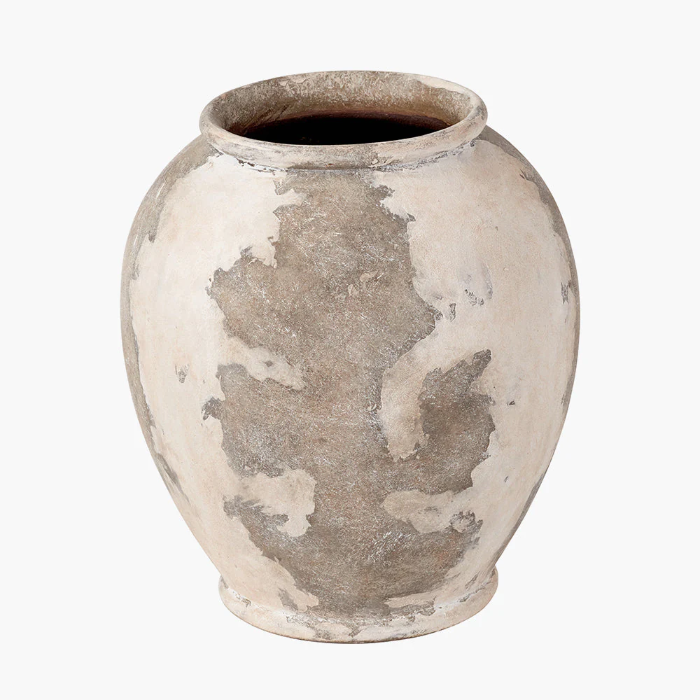 Lulia Antique Finish Stoneware Urn Vase - Image 3