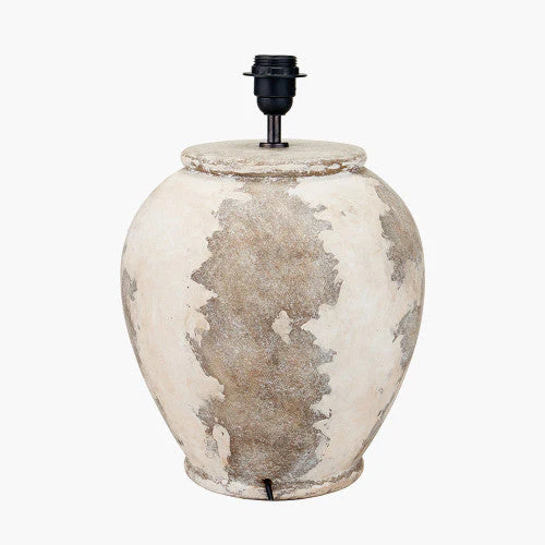 Lulia Table Lamp Base- Antique Finish Stoneware Urn - Image 2