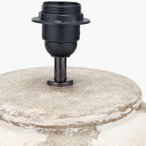 Lulia Table Lamp Base- Antique Finish Stoneware Urn - Image 3
