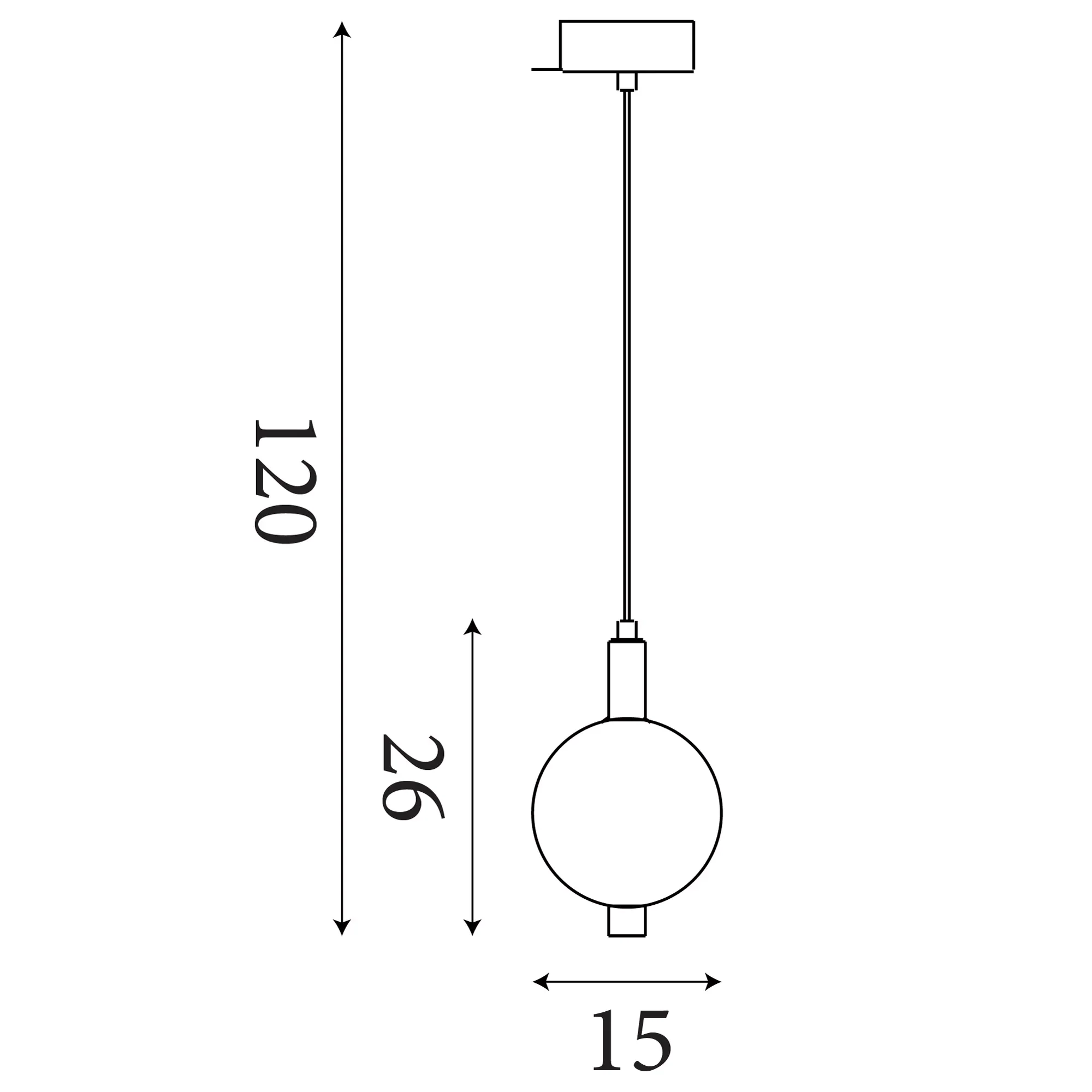 Luminique LED Pendant- Satin Brass Metal with Glass - Image 2