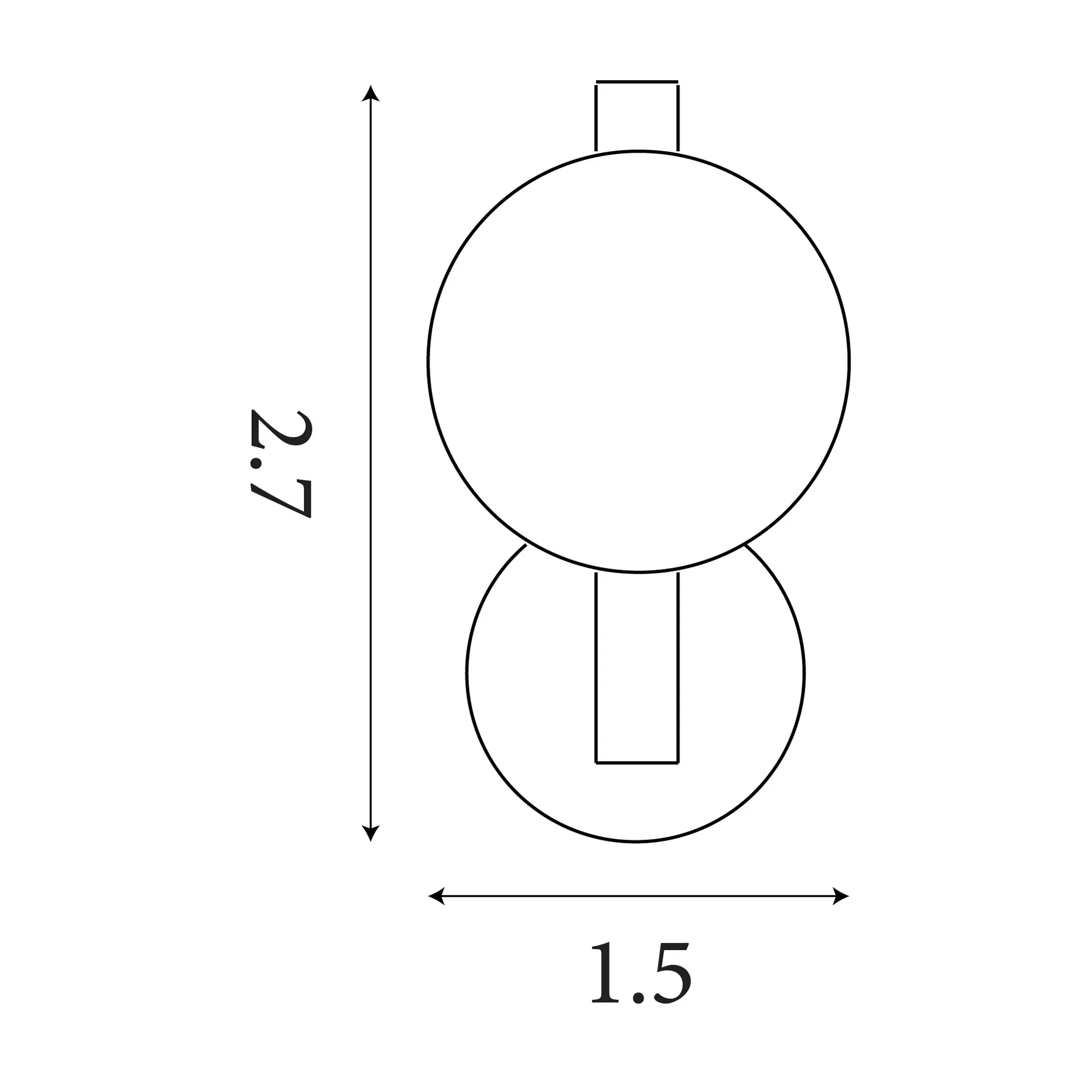 Luminique LED Wall Light- Satin Brass with Glass - Image 2