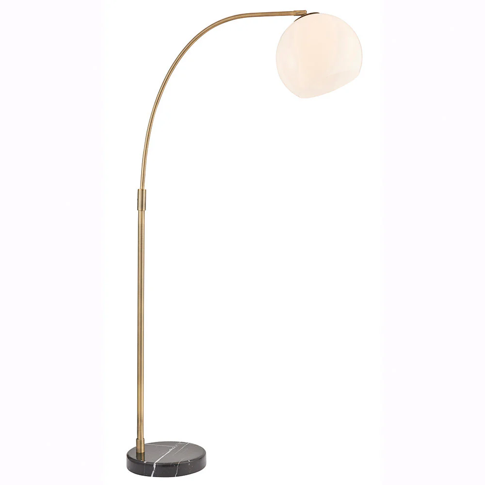 Lumora Floor Lamp - White Grey Base/Black Base E27 - Image 10