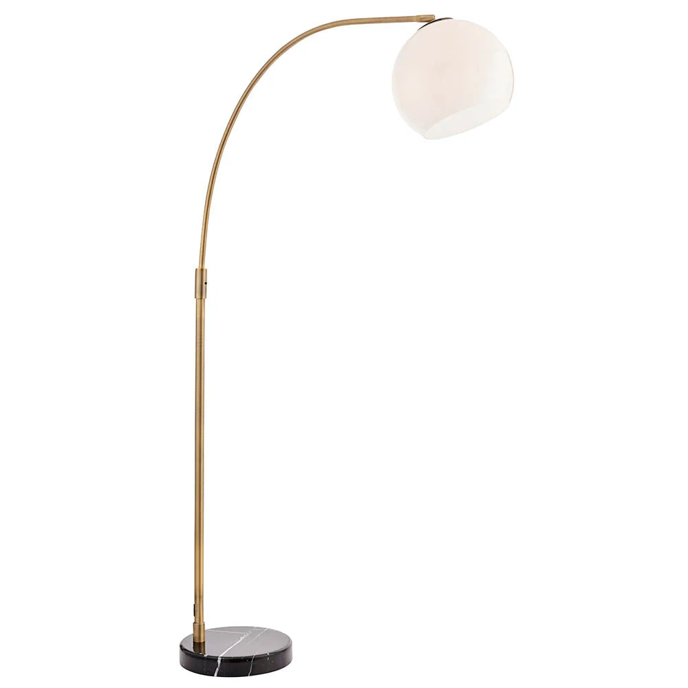 Lumora Floor Lamp - White Grey Base/Black Base E27 - Image 17