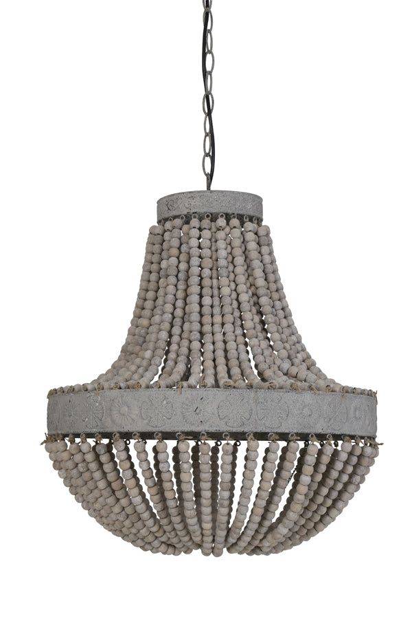 Luna Pendant Ceiling Light - Old White Finish - Image 8