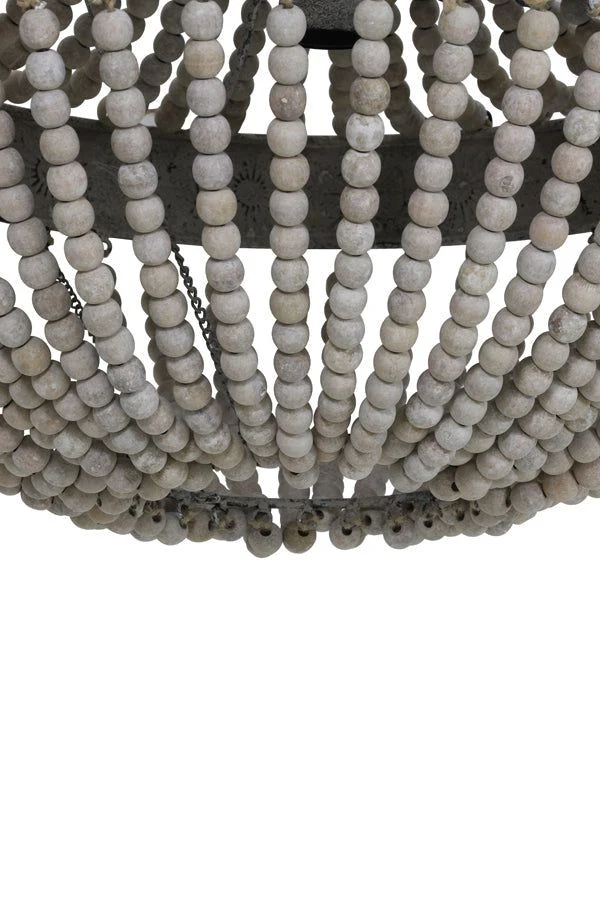 Luna Pendant Ceiling Light - Old White Finish - Image 5