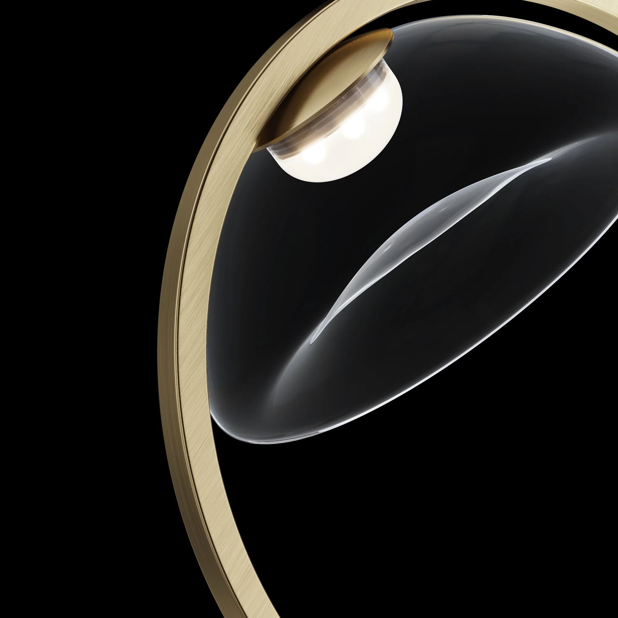 Lunare Wall Light - Brass Finish - Image 8