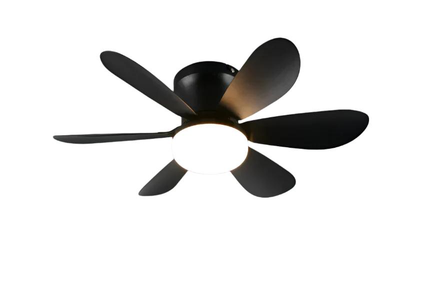Lund LED Ceiling Fan w/ Remote Control - Black/White - Image 2
