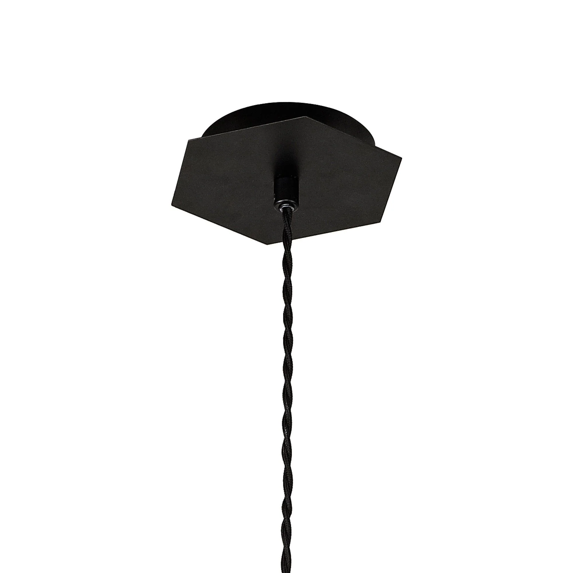 Luscious Single Pendant, 1 Light Adjustable E27, Graphite/White Inner - Image 4