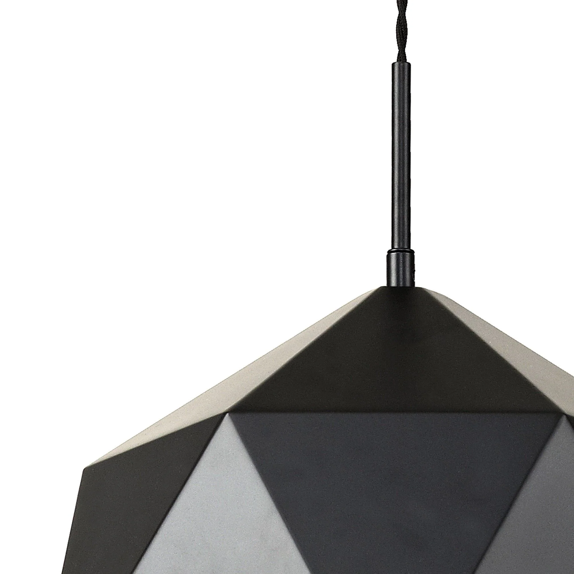 Luscious Single Pendant, 1 Light Adjustable E27, Graphite/White Inner - Image 5