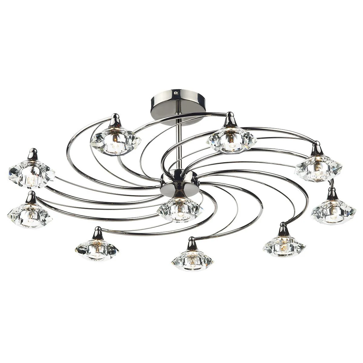Luther 4/6/10Lt Semi Flush Crystal - Various Finishes - Image 10