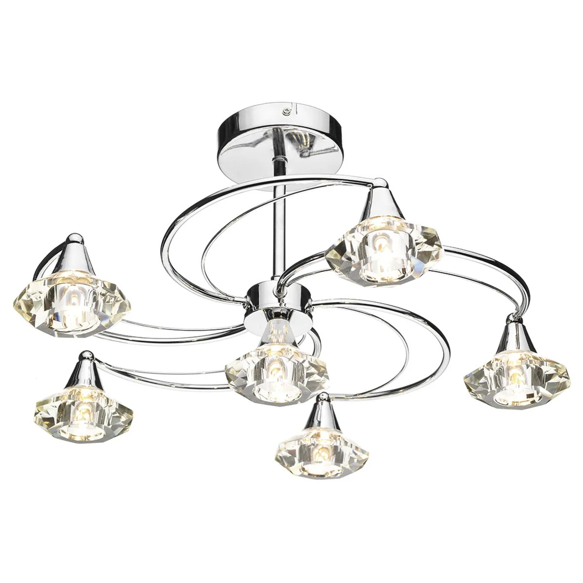Luther 4/6/10Lt Semi Flush Crystal - Various Finishes - Image 19