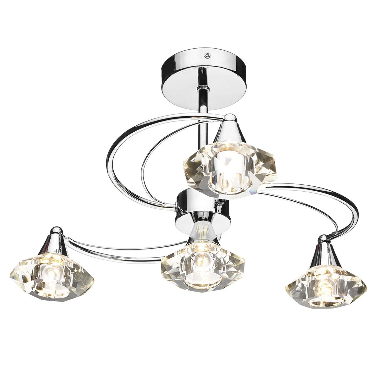 Luther 4/6/10Lt Semi Flush Crystal - Various Finishes - Image 2
