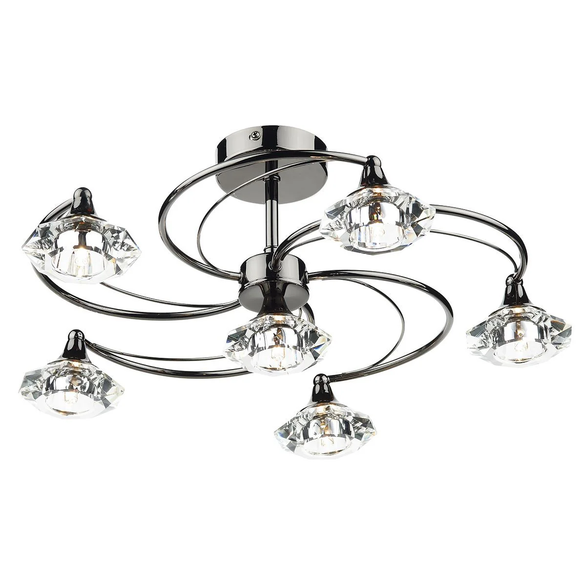 Luther 4/6/10Lt Semi Flush Crystal - Various Finishes - Image 4