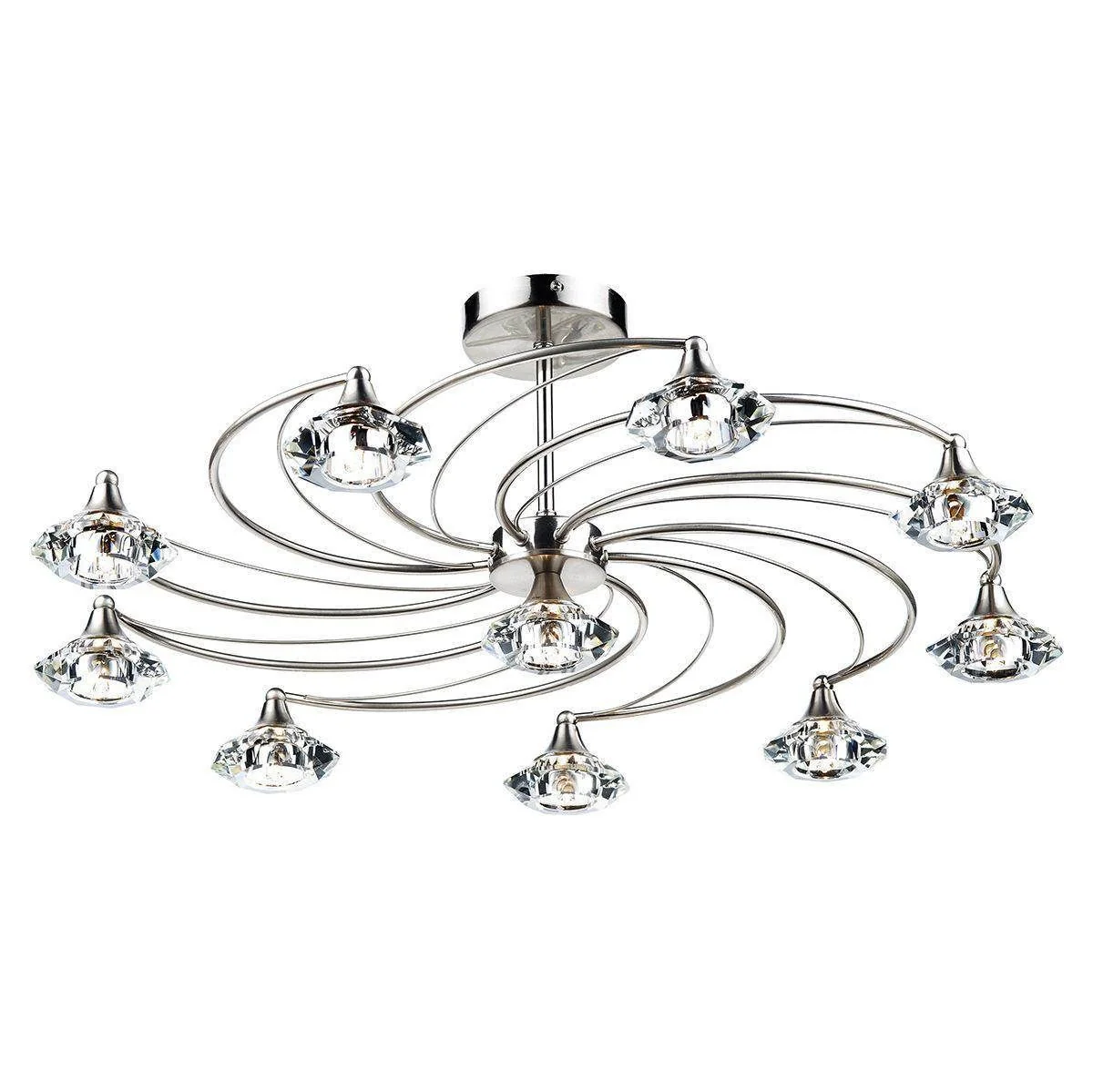 Luther 4/6/10Lt Semi Flush Crystal - Various Finishes - Image 9