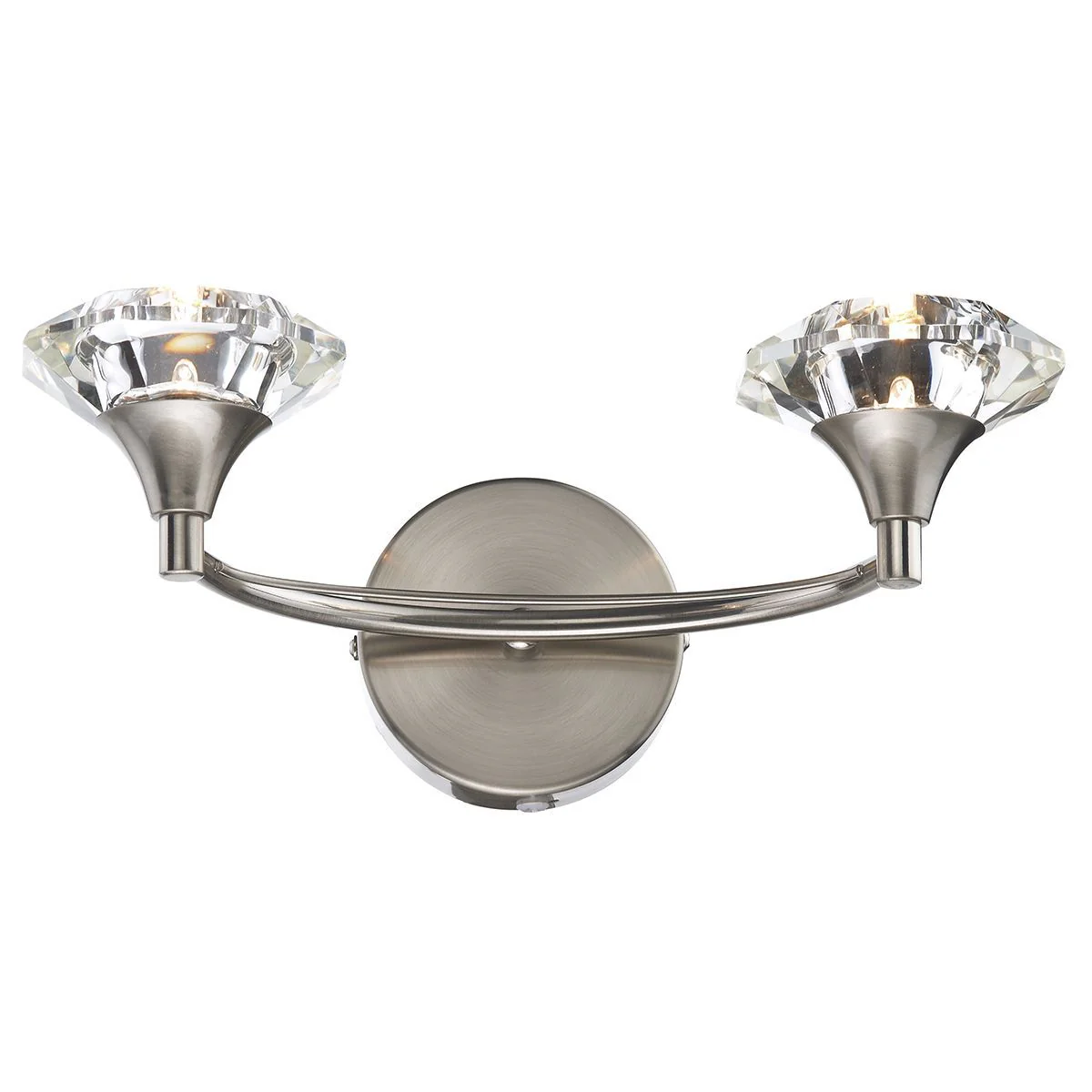 Luther Double Wall Bracket Crystal - Various Finishes - Image 2