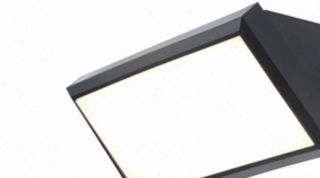 Luton Outdoor LED Wedge Design Wall Light-  Black - Image 3