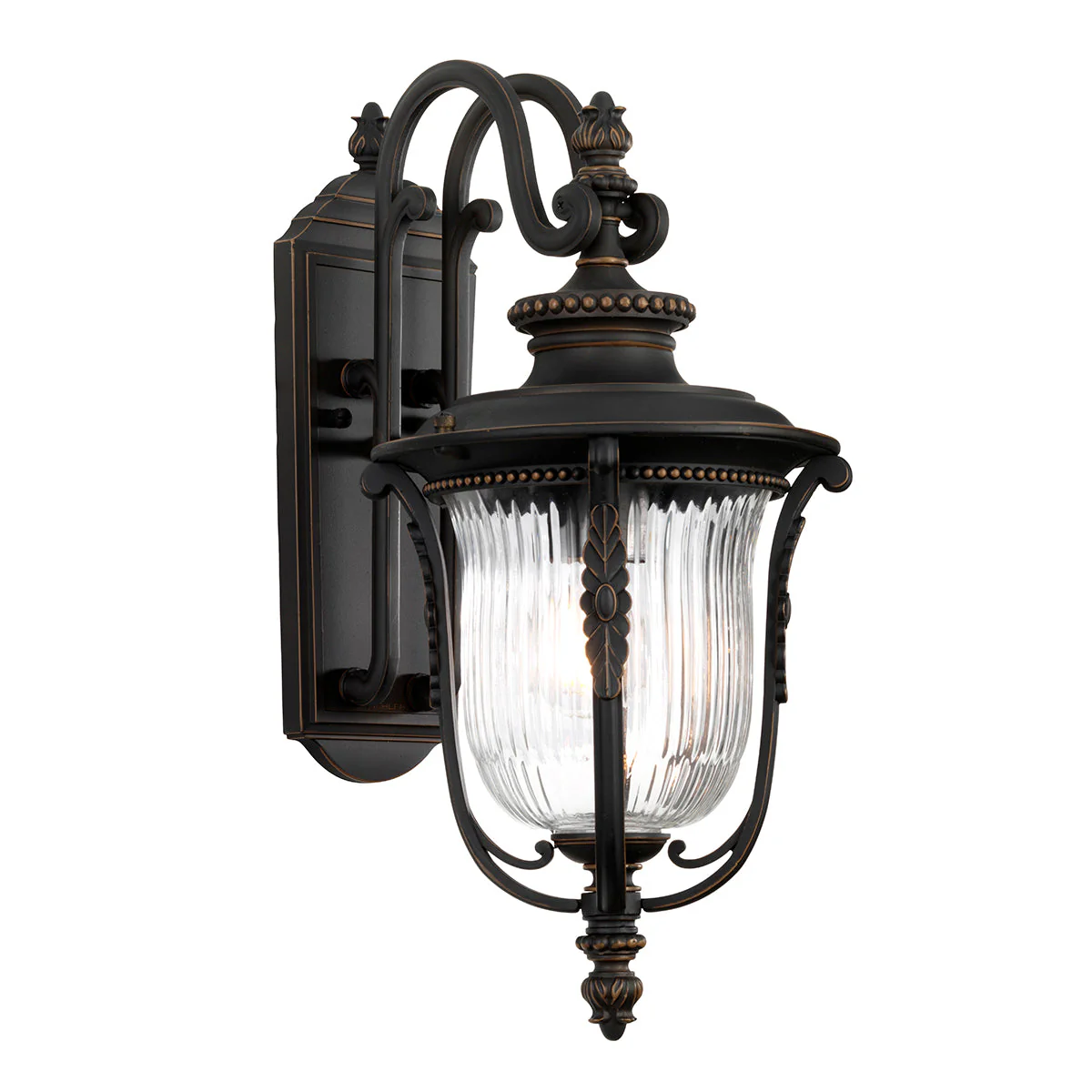Luverne Small/Medium Wall Lantern - Rubbed Bronze Finish - Image 7
