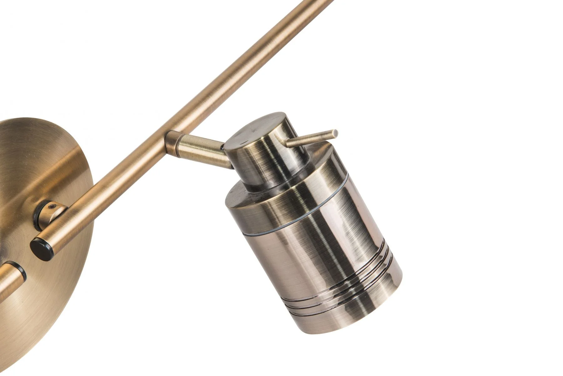 Luxo 4Lt Bar Spotlight - Antique Brass/Satin Chrome - Image 3