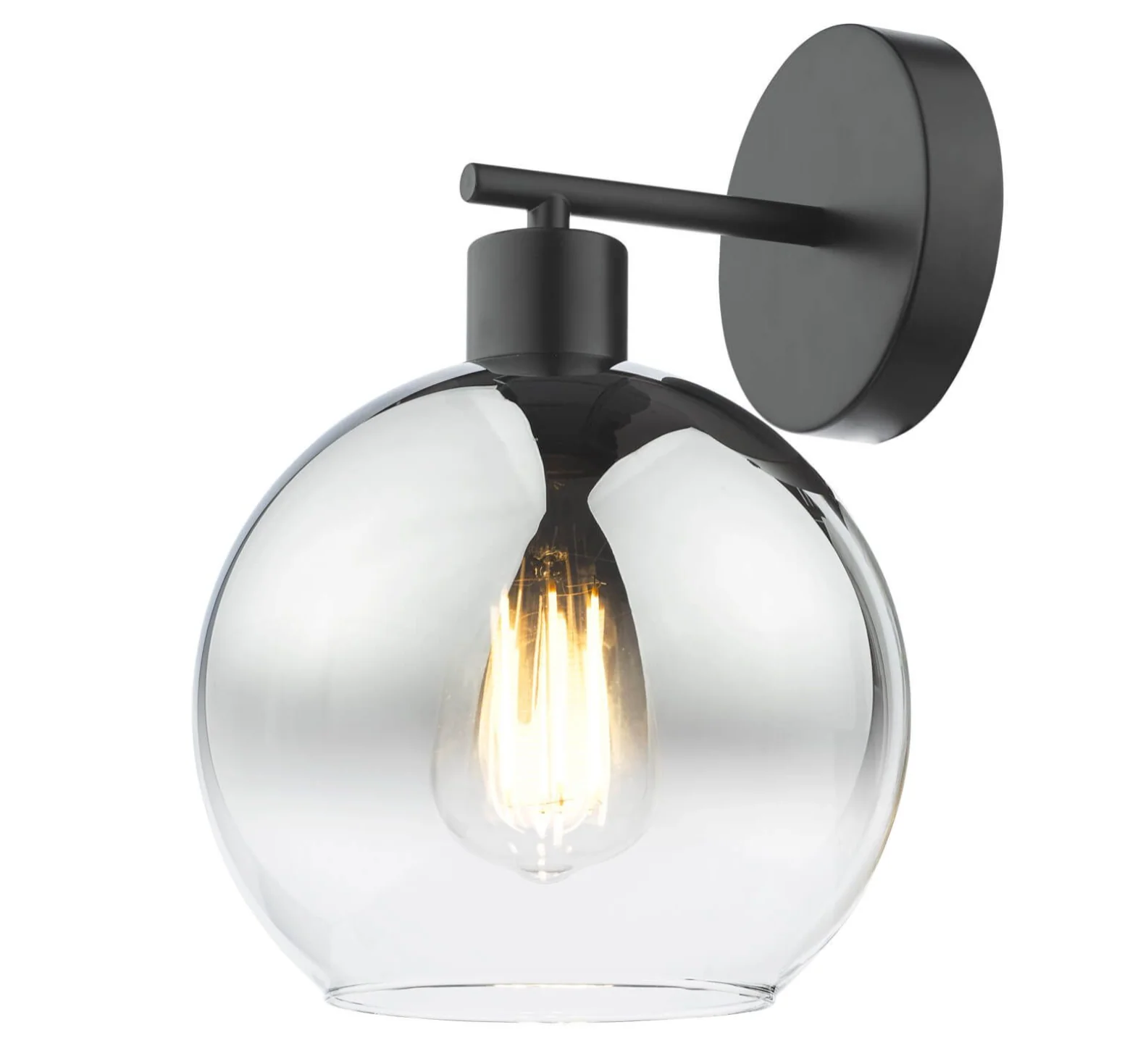 Lycia Wall Light- Satin Gold/ Black w Ombre Glass Finishes - Image 3