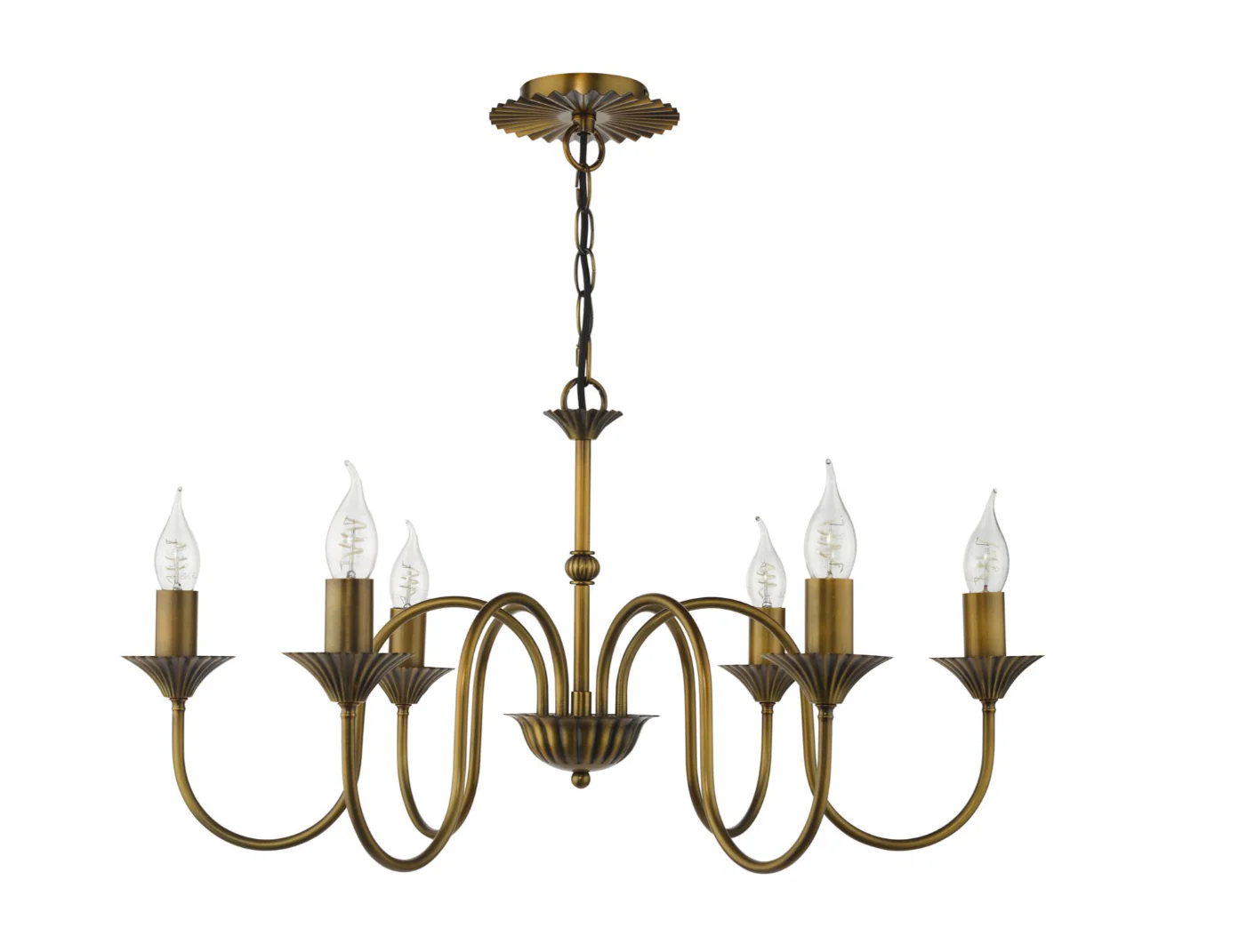 Lydian 6 Light Pendant - Antique Bronze Fitting Only - Image 2