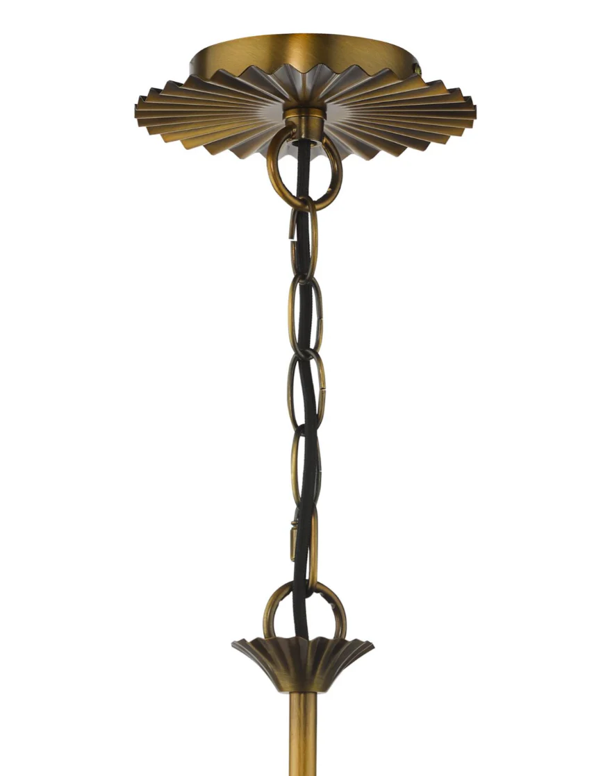 Lydian 6 Light Pendant - Antique Bronze Fitting Only - Image 4