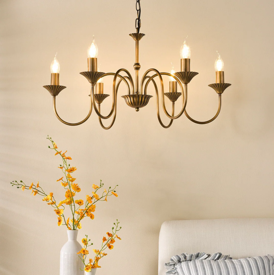 Lydian 6 Light Pendant - Antique Bronze Fitting Only - Image 6