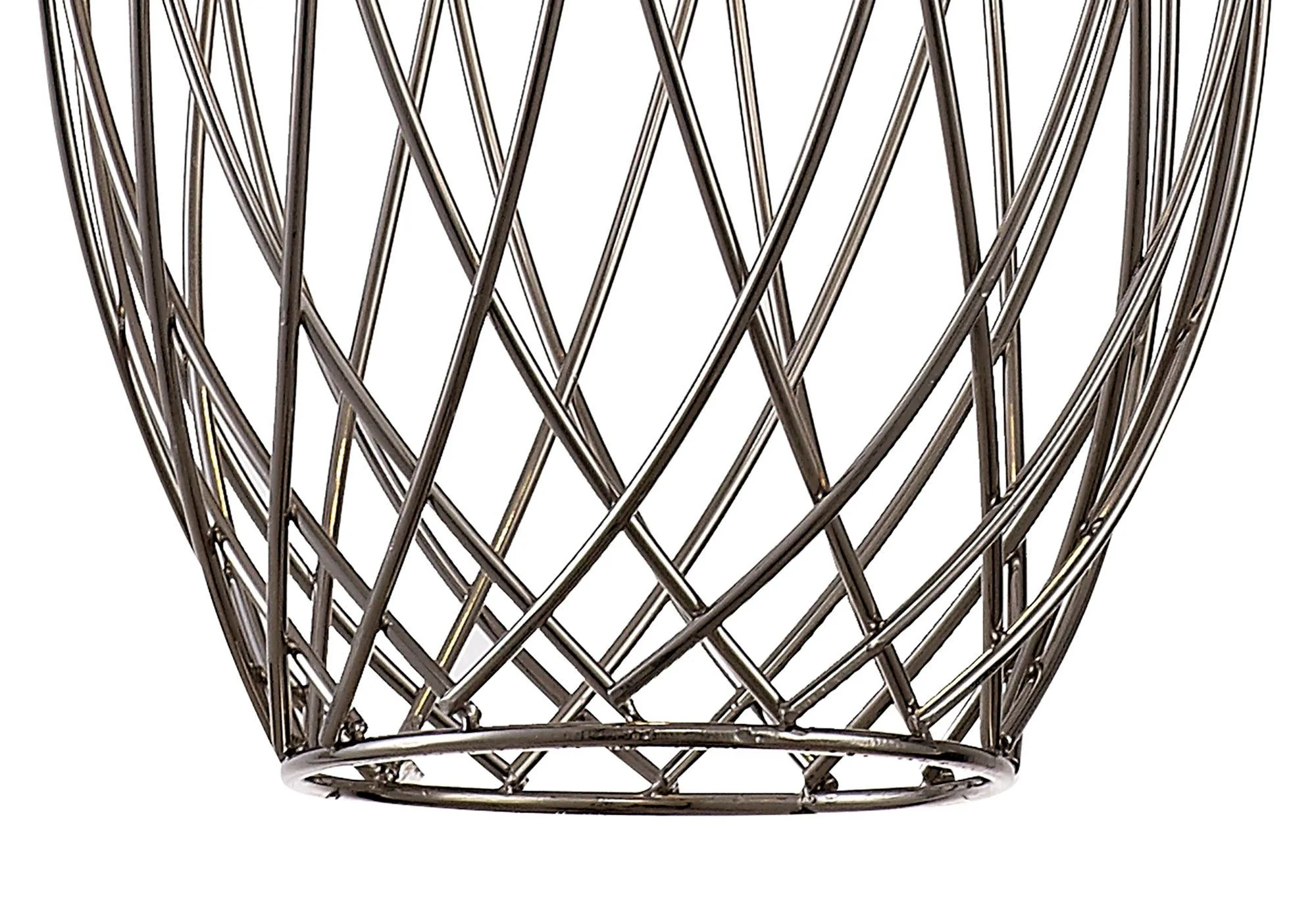 Lydian Curved Cylinder, Sphere Pendant, 1 x E27, Polished Nickel - Image 12