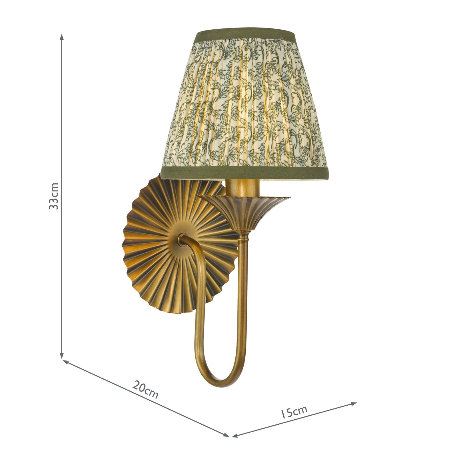 Lydian Wall Light-  Antique Bronze With Shade - Image 3