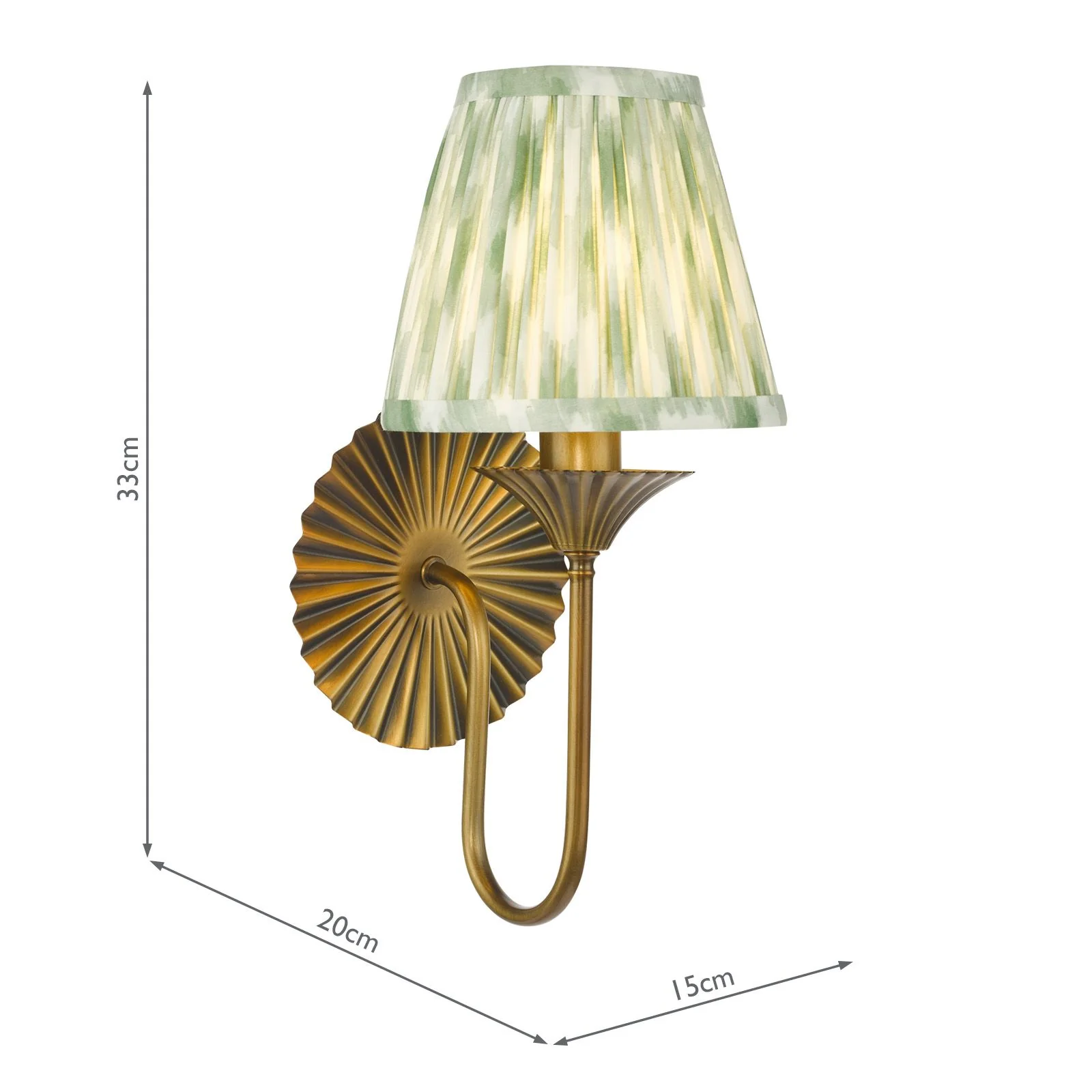 Lydian Wall Light-  Antique Bronze With Shade - Image 6
