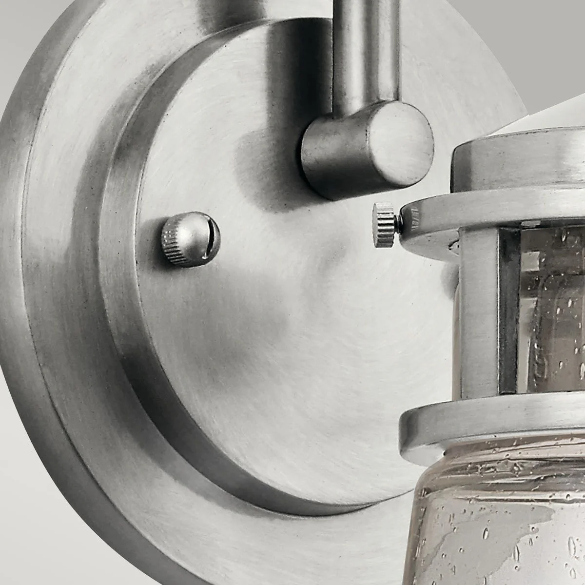Lyndon 1 Light Outdoor Lantern, Brushed Aluminium - Promotional Offer - Image 3