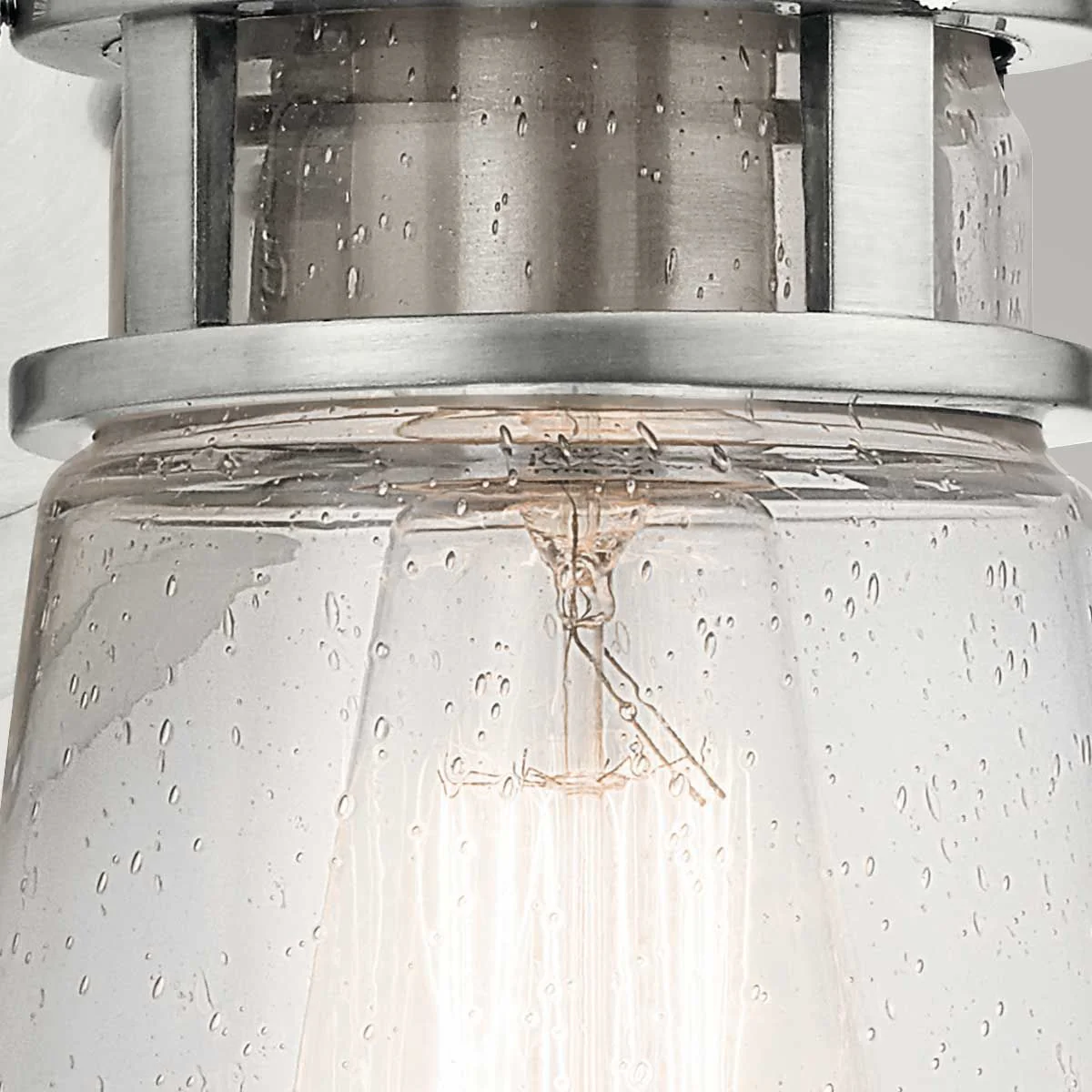 Lyndon 1 Light Outdoor Lantern, Brushed Aluminium - Promotional Offer - Image 4