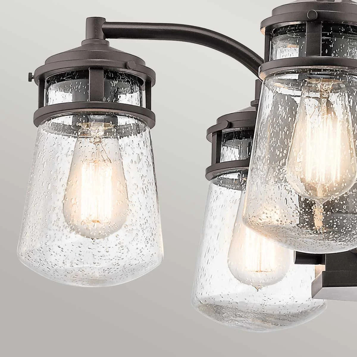 Lyndon 5 Light Outdoor Chandelier - Architectural Bronze IP44 E27 - Image 2