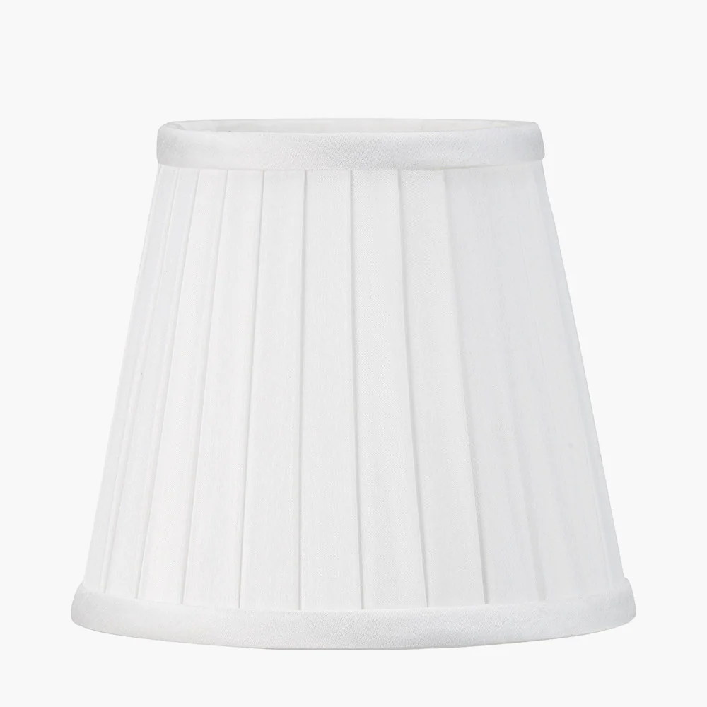 Lyndon Silk Pleat Lampshade -Black/Ivory/Taupe - Image 2