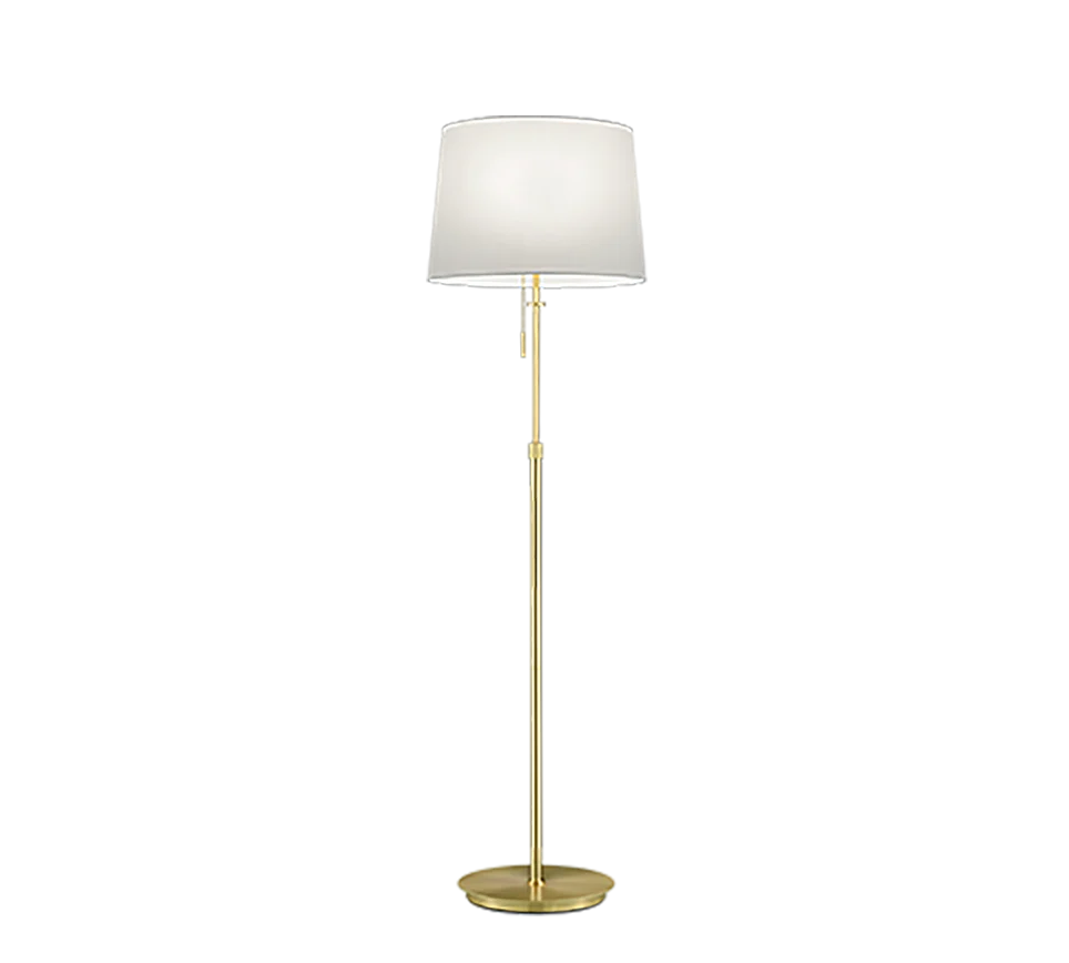 Lyon Classic Floor Lamp - Nickel/Brass - Image 2