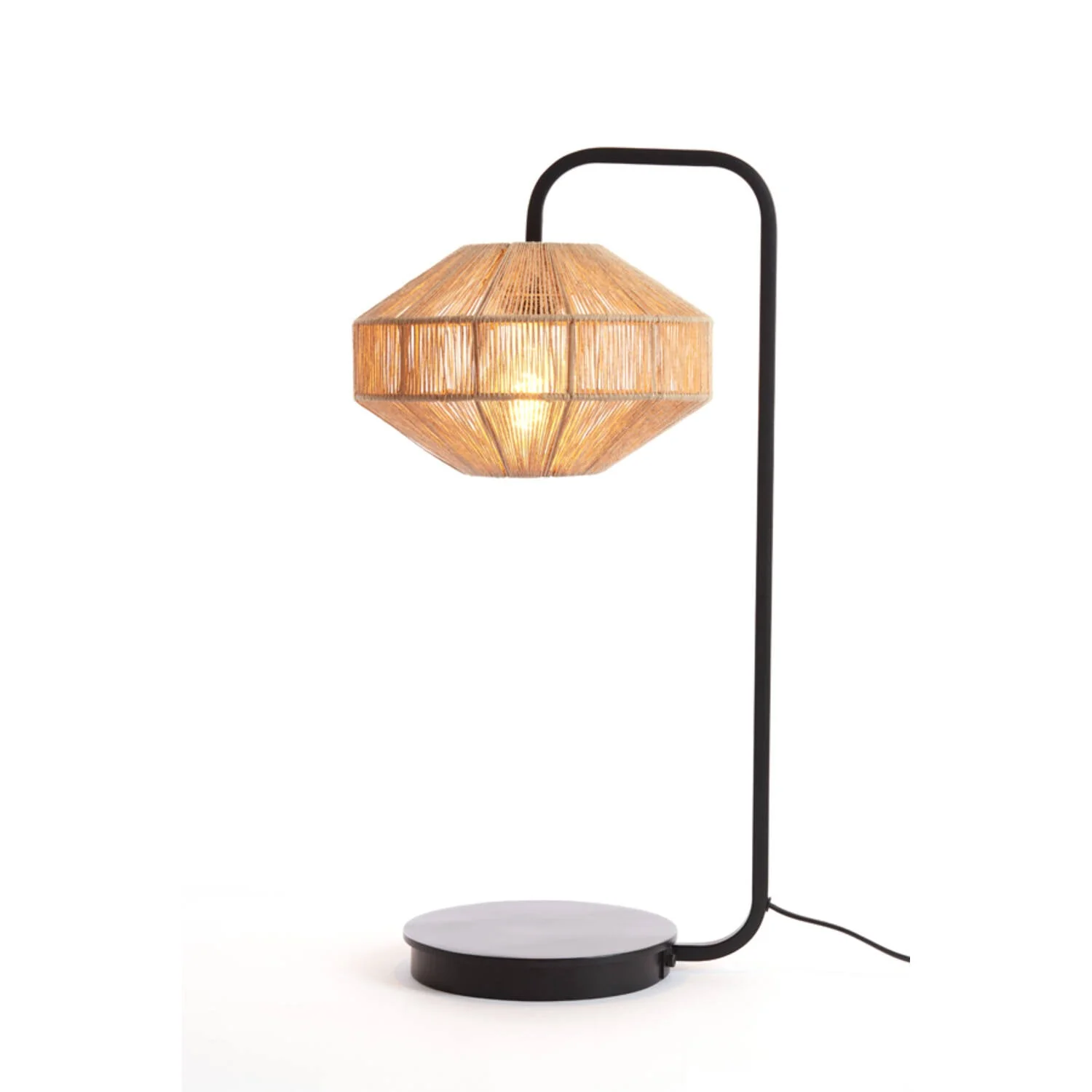 Lyra Table Lamp natural+matt black - Image 2