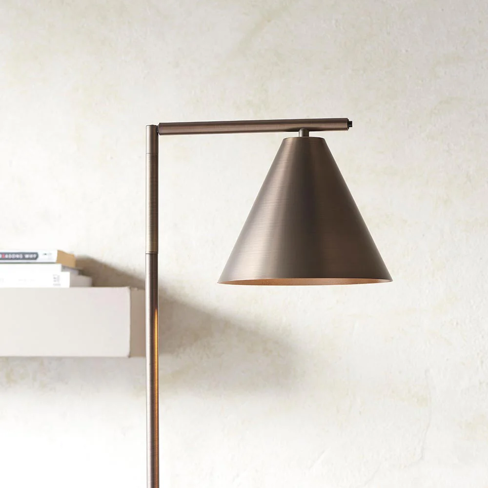 Lyra Task Floor Lamp -Antique Brass/Antique Bronze Finish E27 - Image 13